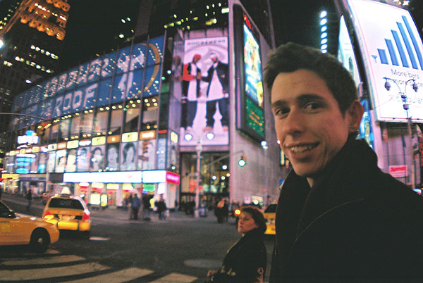 March 2005 and we 3 head to the Big Apple, first stop times square
