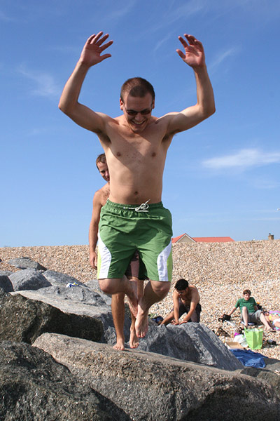 Parkour, you know the score. A flying monkey
